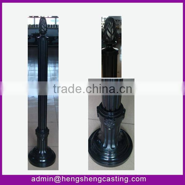 Alibaba express street decorative cast aluminum light pole base