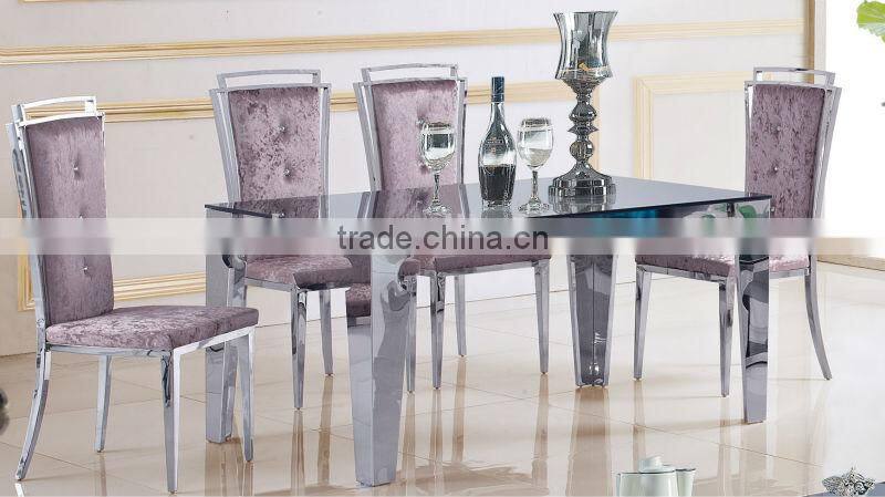 2015 new steel table and chairs