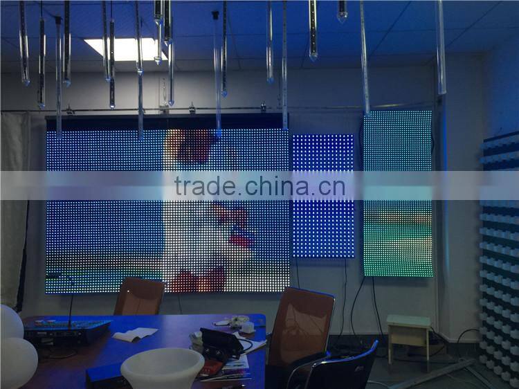 Crutain wall Indoor large video screen flexible led curtain display