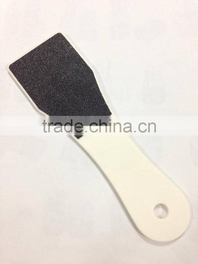 Sandpaper foot file with plastic handle,foot file with callus cleaning