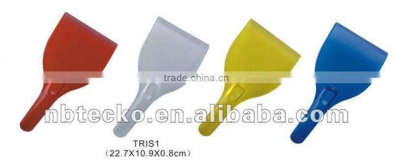 High quality different colors plastic custom logo car ice scraper with sturdy handle