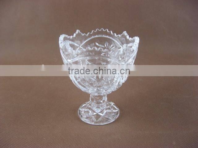 Glass ice cream bowl