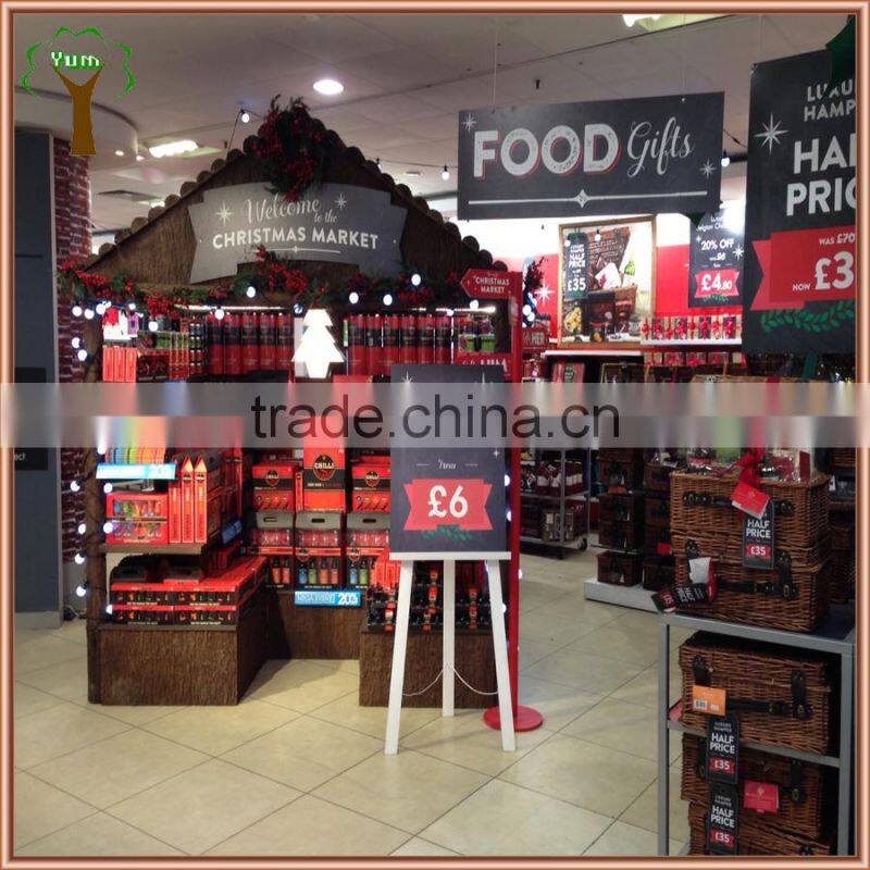 Window display artificial trunk and log