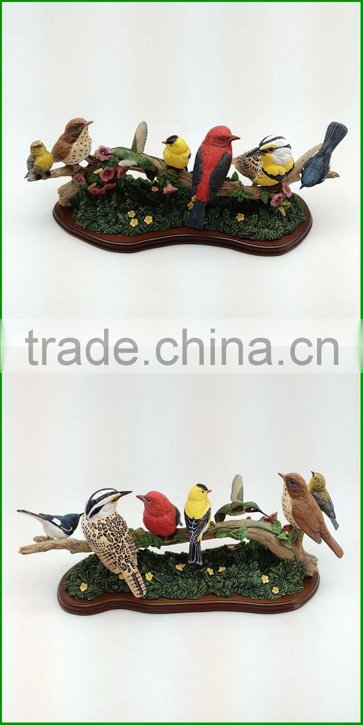 Custom resin miniature canary birds for sale