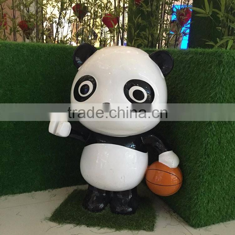 FRP panda sculpture