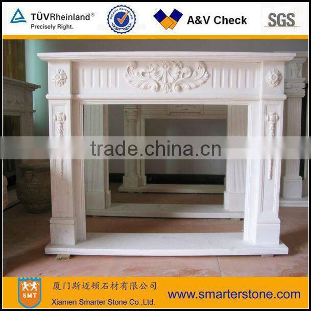 Antique Marble Fireplace Mantel