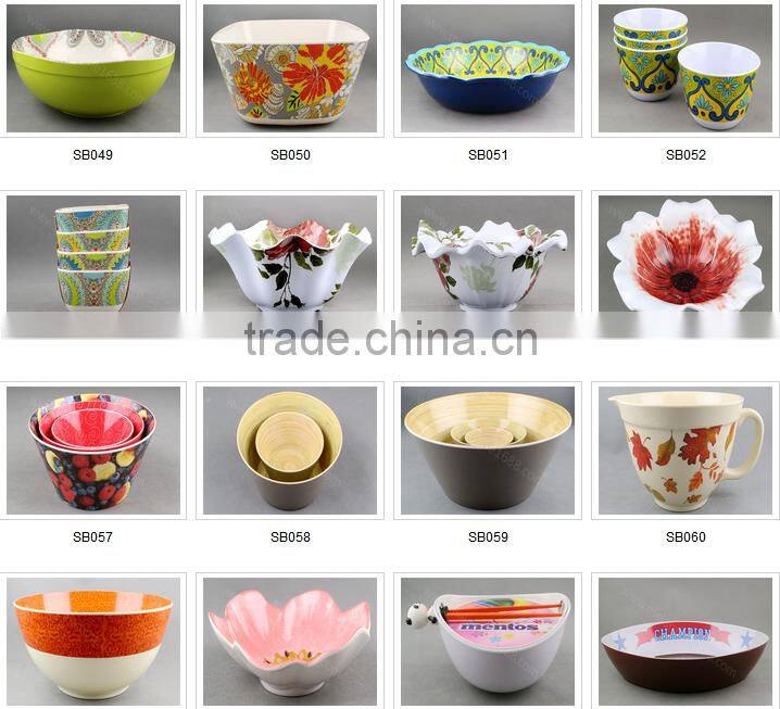 Cheap Price Melamine Blue and White Dinner Bowl