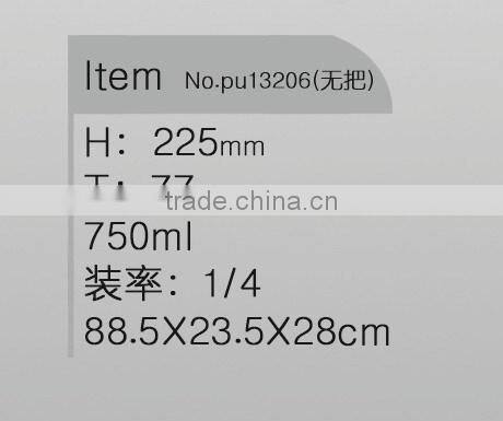 best selling high capacity single glass wine decanter without handle