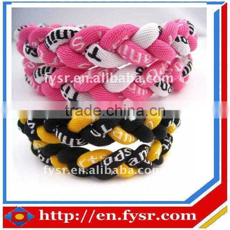 triple braided titanium necklace