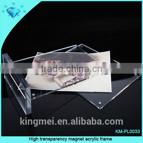 Metal Screws photo frame pop up display stand with 3 photos