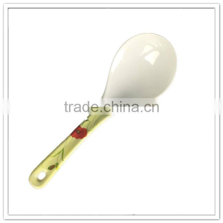 Used plastic party salad spoon, melamine party spoon