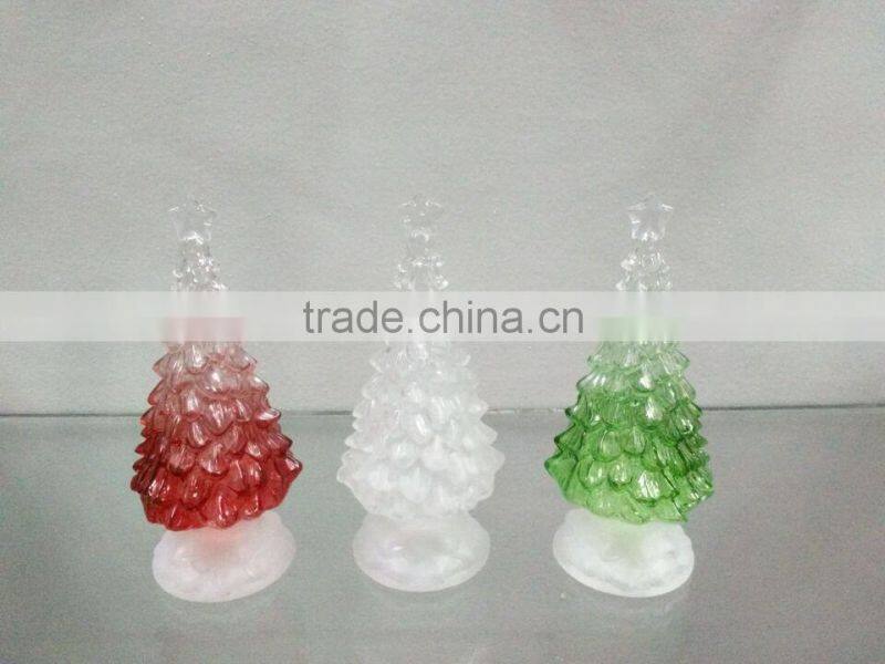cheap LED light up plastic PS artificial christmas tree decorative new wholesales