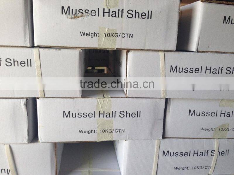IQF Half shell blue mussel