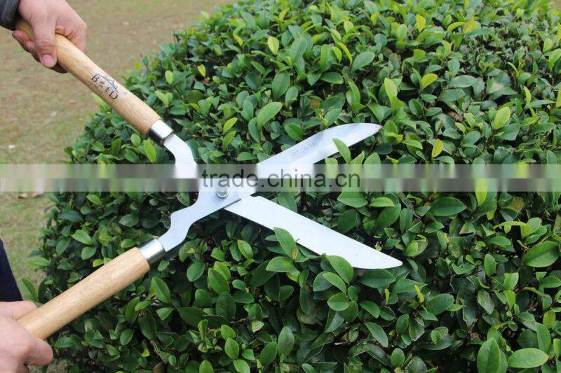 wooden handle hand scissors/tree lopper with long handle/