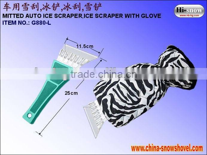 G880-A-L ICE SCRAPER WITH GLOVE MITT SQUEEGEE