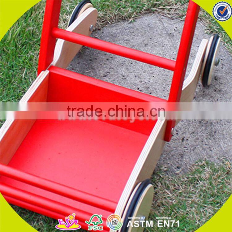 wholesale multi colored wooden blocks toy car for kids superior quality wooden blocks pull car toy for baby W13C014