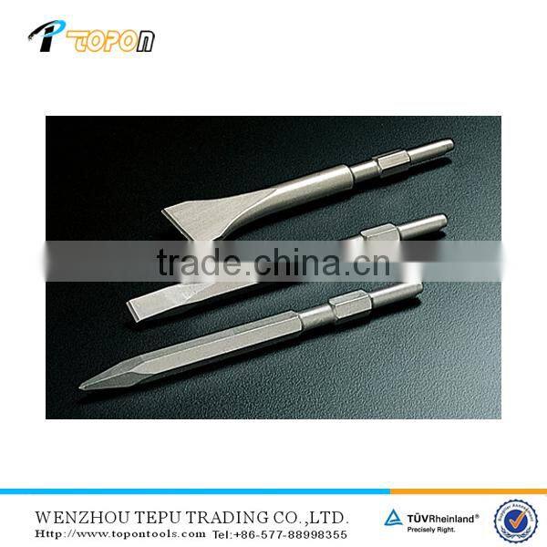 Sand Blast Hex Shank Flat Chisel, Point lathe Chisel, Big Flat Carving round moil point Chisel
