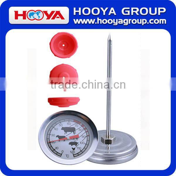stainless steel BBQ meat thermometer