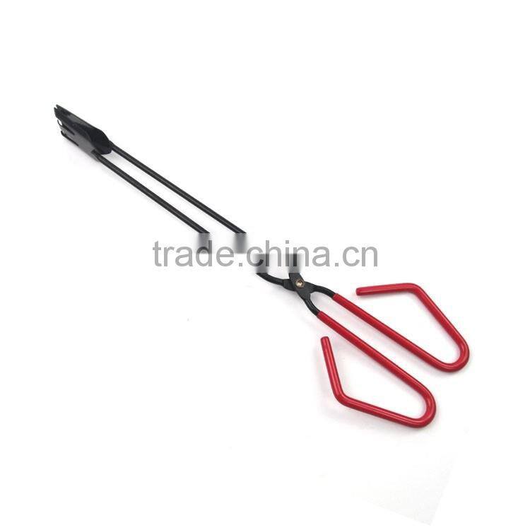 Non-stick mutifunction kitchen scissor tongs with TPR handle