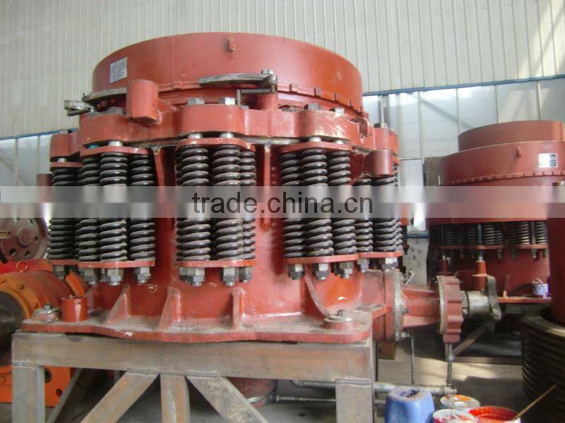 pulley spring type conical crusher for secondary crushing stage