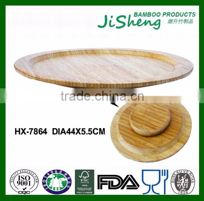 Factory Sales Bamboo Round Lazy Susan Turntable