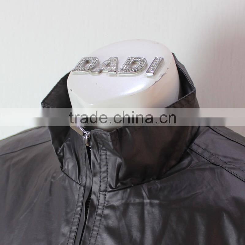 Fashion Black PU Leather Men Winter Jacket
