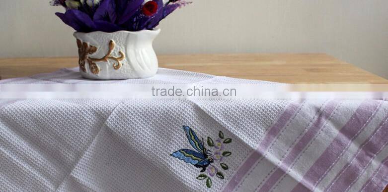 hotel restaurant victualing house , dining room 100% cotton waffle embroidery dish towels