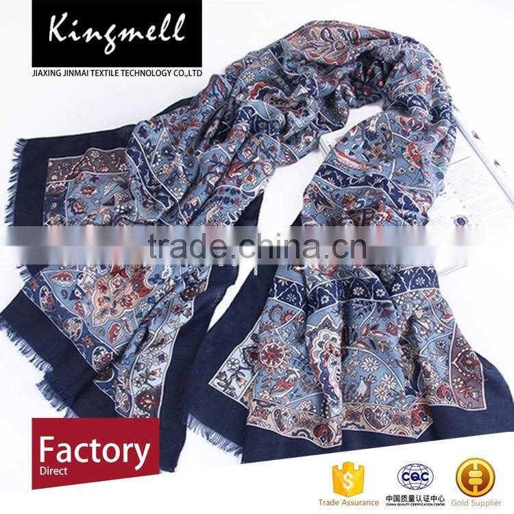 Custom 2017 women cotton linen neck scarf beauty scarf