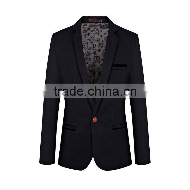 2016 new arrival mens pinstripe notch lapel fasion suits slim cut two vents suit fancy blazer for mens
