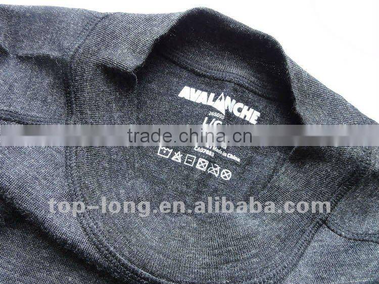 100% merino wool thermal underwear of men long johns suit