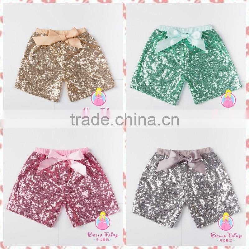 Factory Wholesale Icing Pants Adorable Baby Black Long Pants Toddler Infant Girls Sequin Pants
