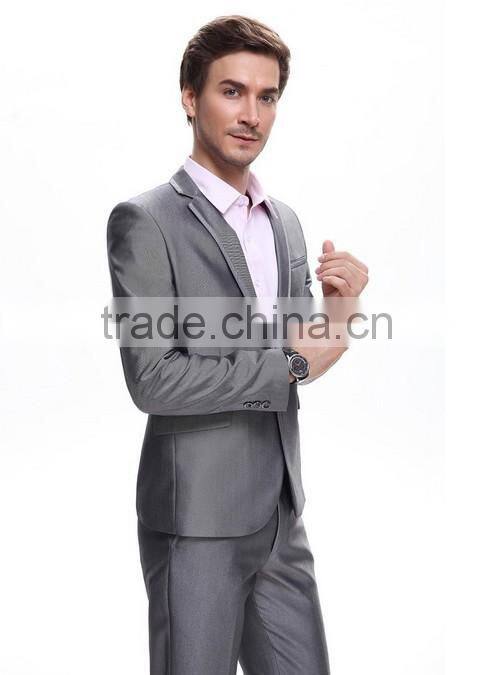 silver latest design coat pant men suit