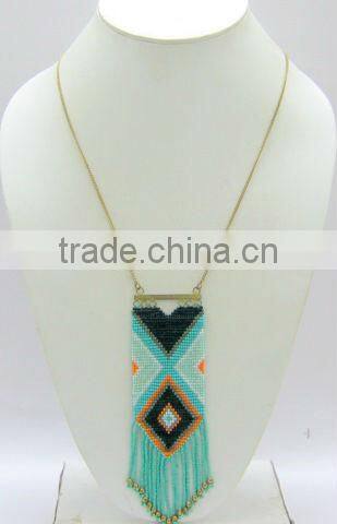 Beaded summer Pendant Necklaces