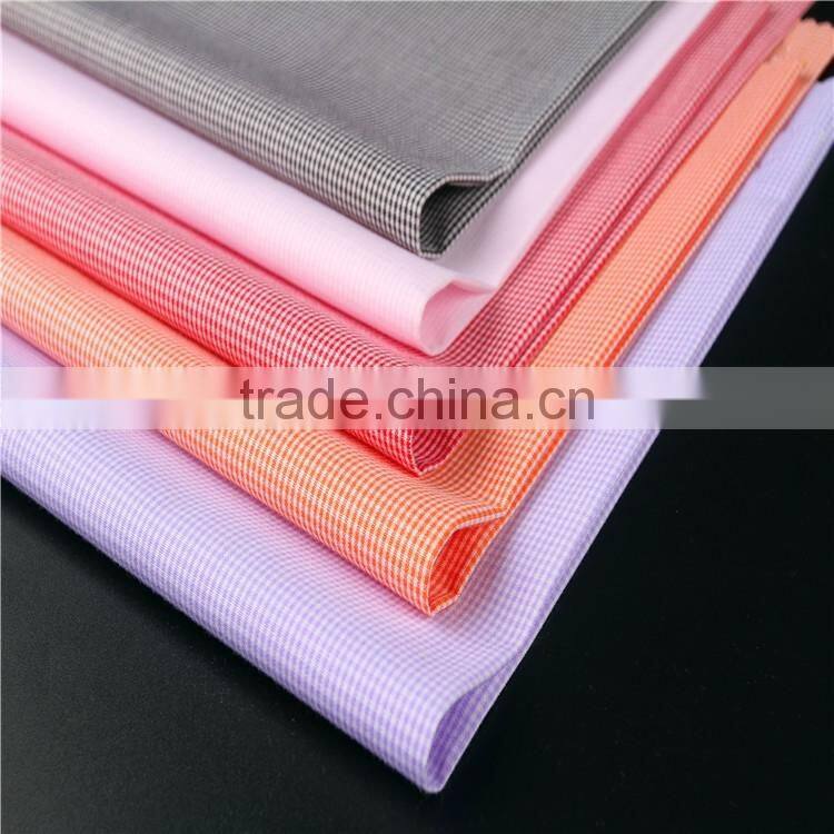 gots certified stripe cotton shirting fabric