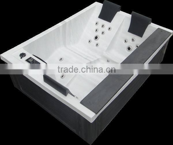 Luxury hot tub spa with LED waterfall