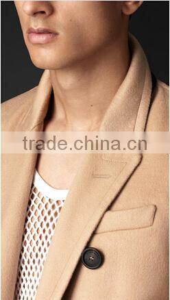 2014 Men Coat Fashion Men Handsome Feeling Wool Material