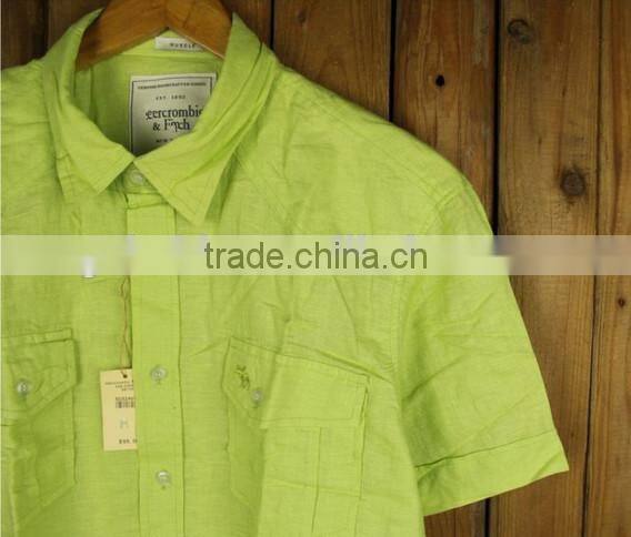 OEM turtleneck slim fit shirt for men ,linen mens shirts designer