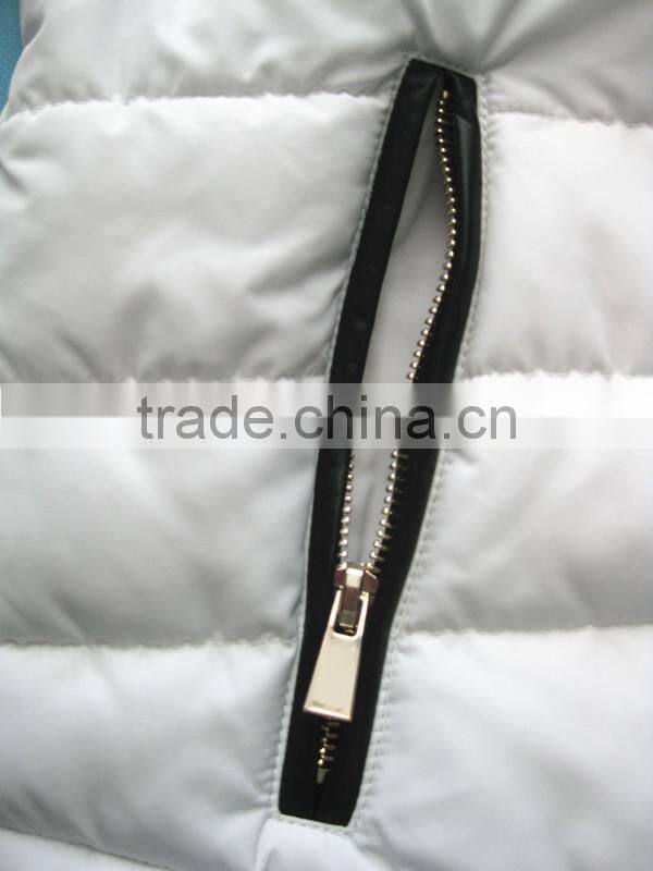 Warm white women padding new design girls coat