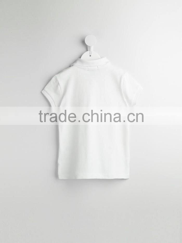 Hot sale custom design 100 cotton school uniform kids unisex polo shirts