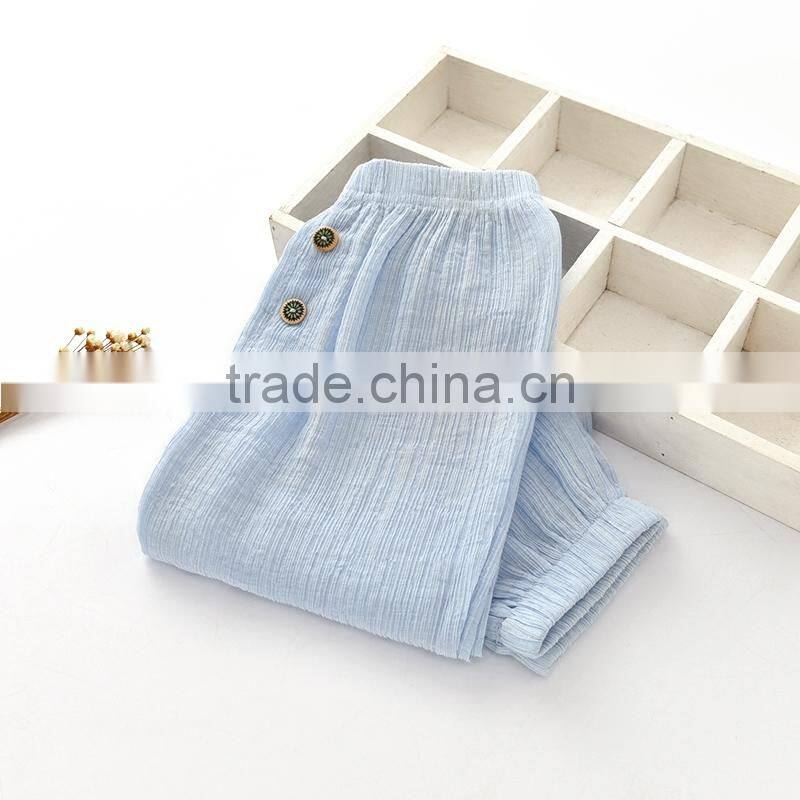 Baby summer air condition pants anti-mosquito pants cotton ankle length bloomers