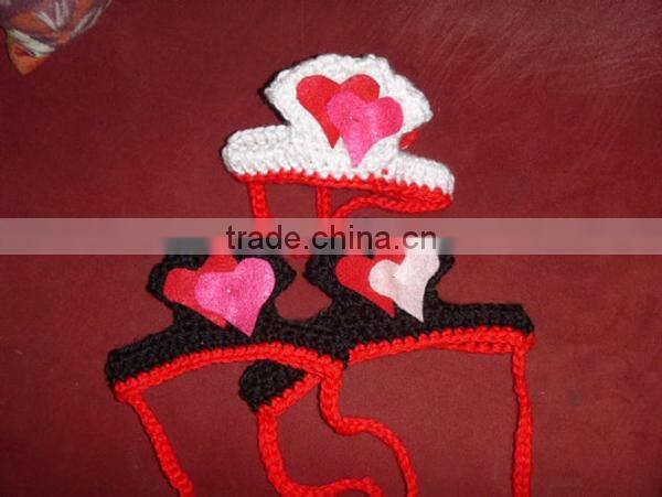 Funny winter handmade knitting christmas dog hat