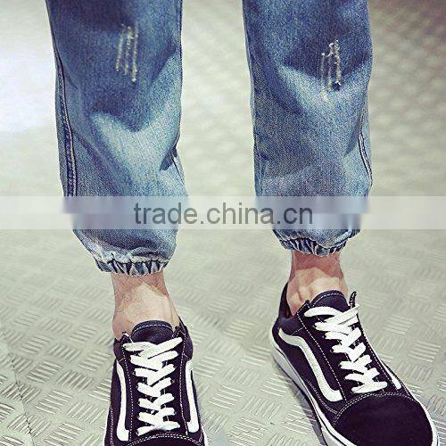 Hot sale trendy extraordinary high quality bloomers jean pants wholesale