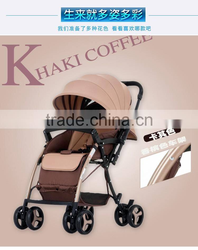 Wholesale Easy Folding Light Weight High View 2 in 1 Classic Baby Strollers Pram