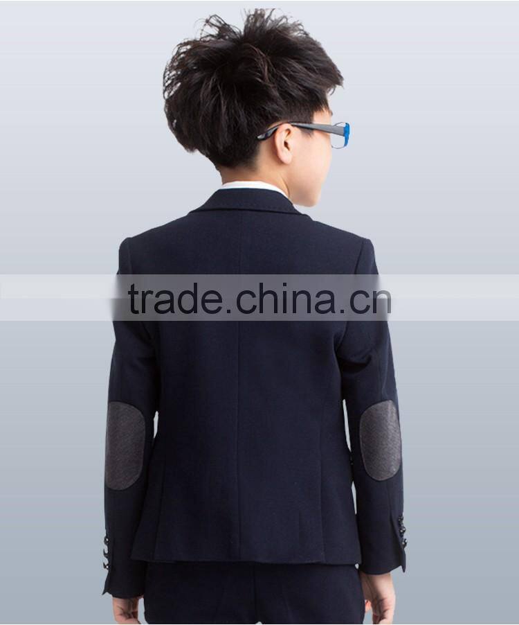 2016 fashion ELPA Black boys suit set kids suits blazer