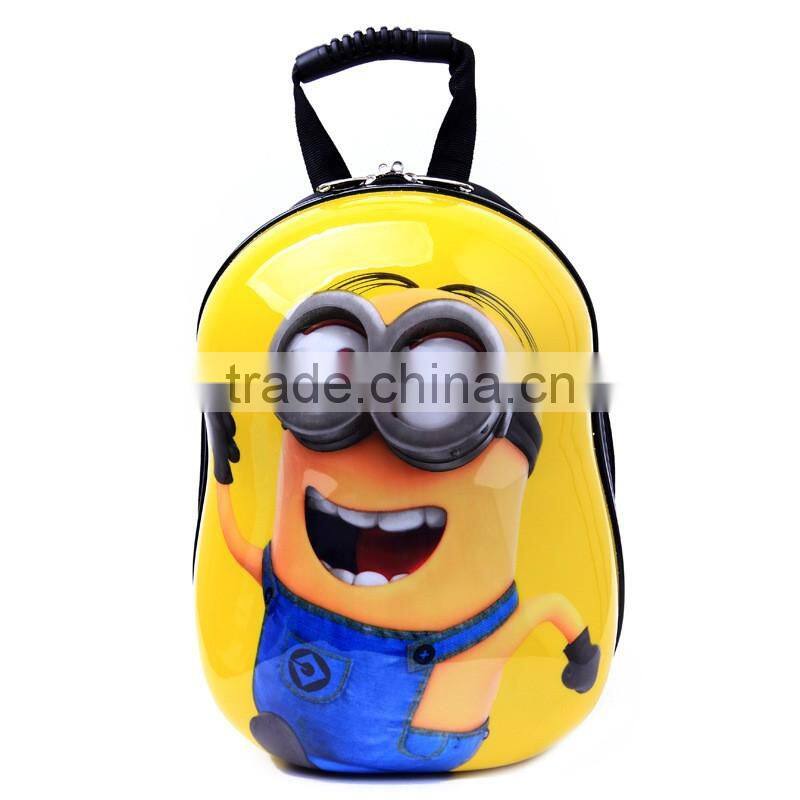 R1876H 2017 3D Innovation Kid backpack ABS eggshell cartoon school bag for kids comic backpack