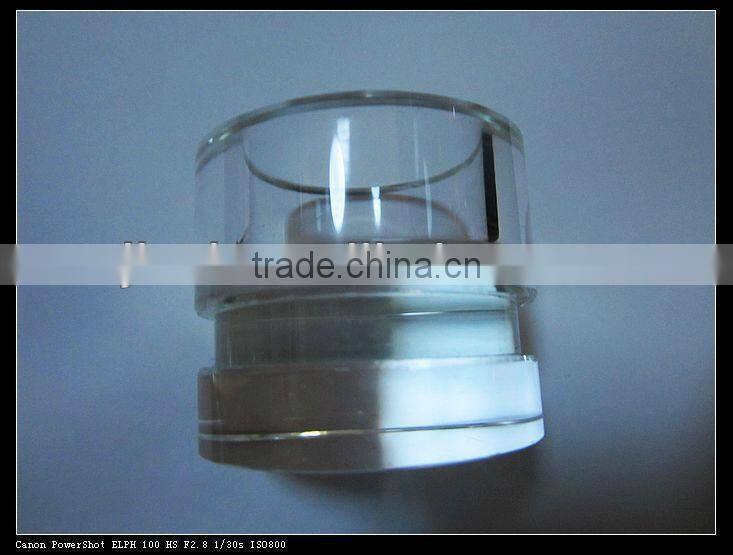 Round clear Crystal candle jar