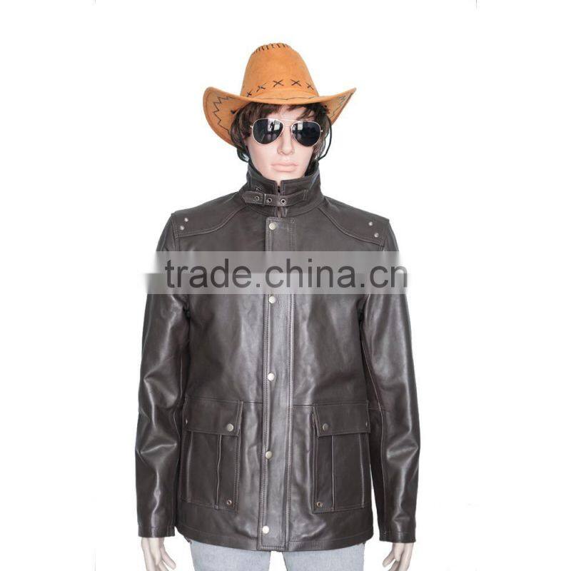 Black Cow Hide soft leather Jacket Available in all sizes