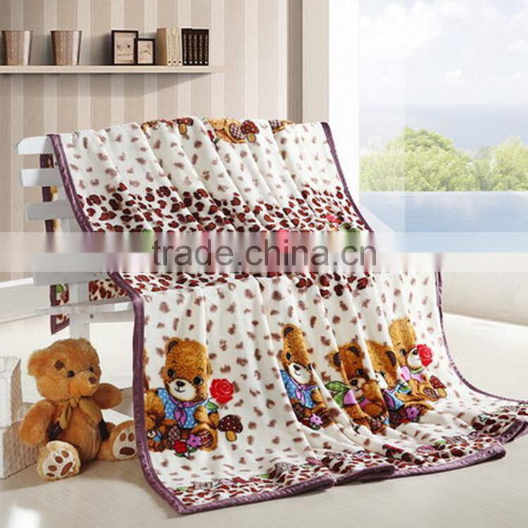 Pure color with thick blanket air conditioning blanket Farley blanket child cut flower coral blanket flannel blanket