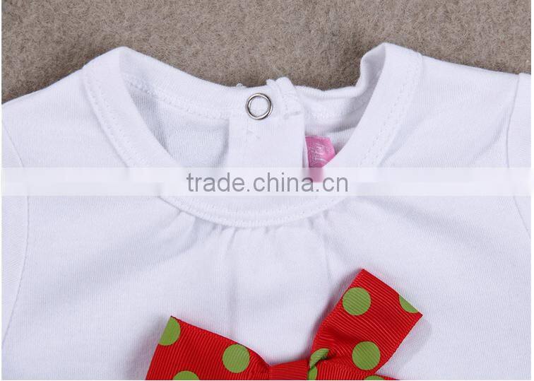 Autumn baby girls christmas clothing baby boy clothes for the baby cute cartoon printed smocked children clothing wholesale