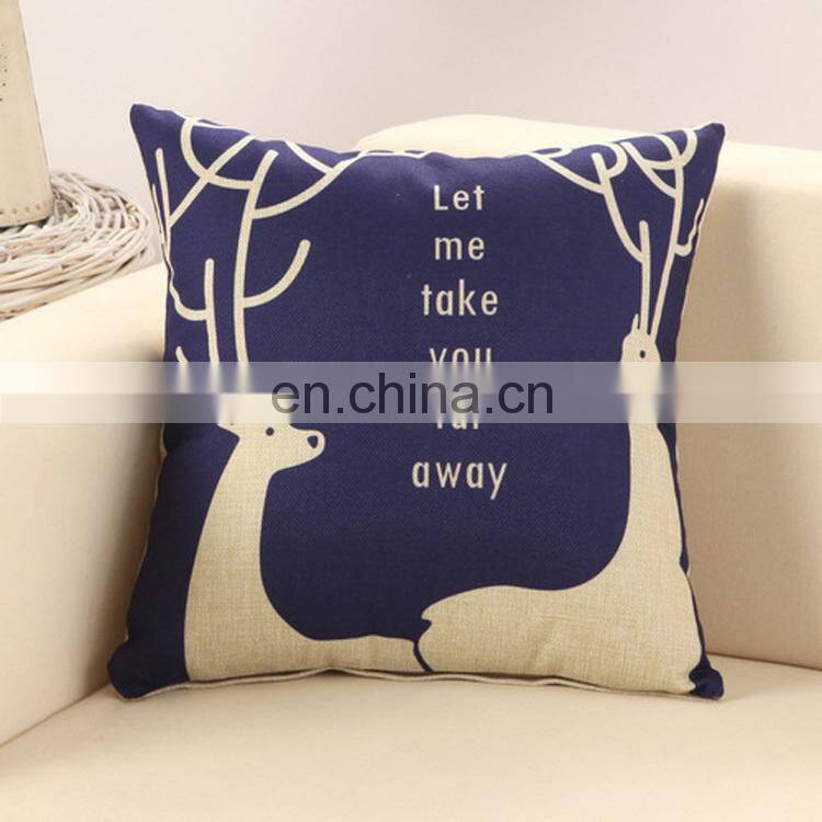 Deer Theme Pillow Car Cushion Cover Wholesale